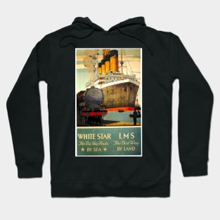 Vintage Travel - White Star Hoodie